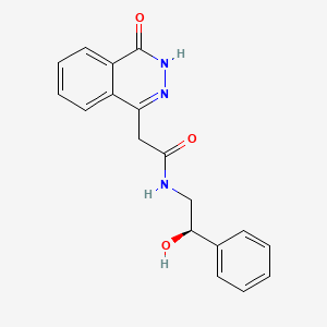 N-[(2R)-2-hydroxy-2-phenylethyl]-2-(4-oxo-3H-phthalazin-1-yl)acetamide