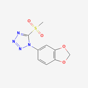 1-(1,3-Benzodioxol-5-yl)-5-methylsulfonyltetrazole