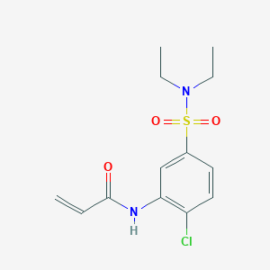 N-[2-chloro-5-(diethylsulfamoyl)phenyl]prop-2-enamide