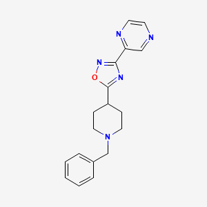 5-(1-Benzylpiperidin-4-yl)-3-pyrazin-2-yl-1,2,4-oxadiazole