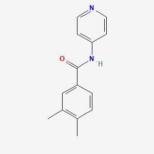 molecular formula C14H14N2O B7484516 3,4-dimethyl-N-(pyridin-4-yl)benzamide 