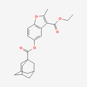 Ethyl 5-(adamantane-1-carbonyloxy)-2-methyl-1-benzofuran-3-carboxylate