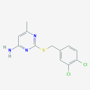 2-[(3,4-Dichlorophenyl)methylsulfanyl]-6-methylpyrimidin-4-amine