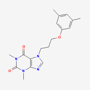 7-[3-(3,5-Dimethylphenoxy)propyl]-1,3-dimethylpurine-2,6-dione