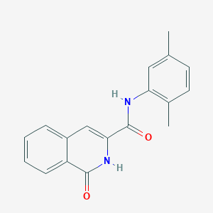 molecular formula C18H16N2O2 B7484689 N-(2,5-dimethylphenyl)-1-oxo-2H-isoquinoline-3-carboxamide 