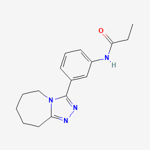 N-[3-(6,7,8,9-tetrahydro-5H-[1,2,4]triazolo[4,3-a]azepin-3-yl)phenyl]propanamide