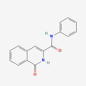 molecular formula C16H12N2O2 B7484722 1-oxo-N-phenyl-2H-isoquinoline-3-carboxamide 