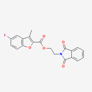 2-(1,3-Dioxoisoindol-2-yl)ethyl 5-fluoro-3-methyl-1-benzofuran-2-carboxylate