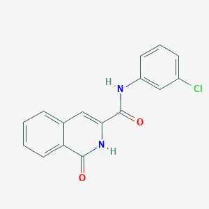 molecular formula C16H11ClN2O2 B7484759 N-(3-chlorophenyl)-1-oxo-2H-isoquinoline-3-carboxamide 