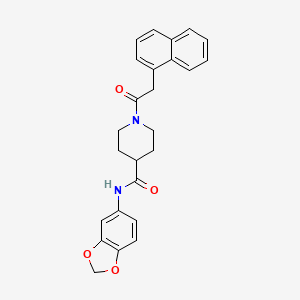 N-(1,3-benzodioxol-5-yl)-1-(2-naphthalen-1-ylacetyl)piperidine-4-carboxamide