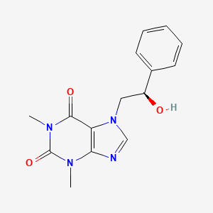 molecular formula C15H16N4O3 B7484905 7-[(2R)-2-hydroxy-2-phenylethyl]-1,3-dimethylpurine-2,6-dione 