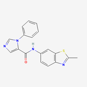 N-(2-methyl-1,3-benzothiazol-6-yl)-3-phenylimidazole-4-carboxamide