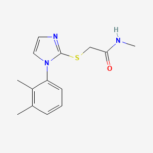 2-[1-(2,3-dimethylphenyl)imidazol-2-yl]sulfanyl-N-methylacetamide