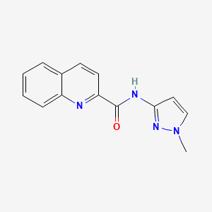 N-(1-methylpyrazol-3-yl)quinoline-2-carboxamide