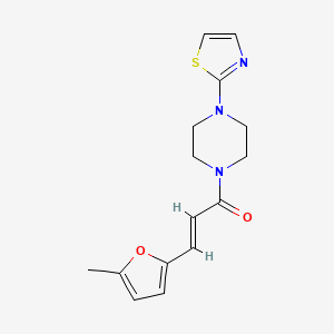 (E)-3-(5-methylfuran-2-yl)-1-[4-(1,3-thiazol-2-yl)piperazin-1-yl]prop-2-en-1-one