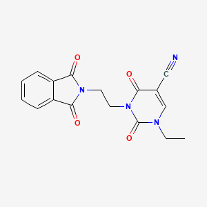 3-[2-(1,3-Dioxoisoindol-2-yl)ethyl]-1-ethyl-2,4-dioxopyrimidine-5-carbonitrile