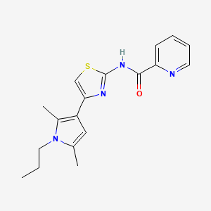 N-[4-(2,5-dimethyl-1-propylpyrrol-3-yl)-1,3-thiazol-2-yl]pyridine-2-carboxamide