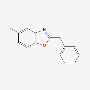 molecular formula C15H13NO B7485126 2-Benzyl-5-methyl-1,3-benzoxazole 