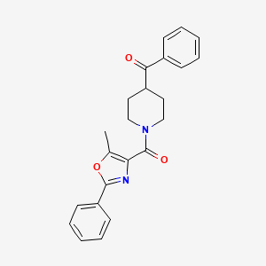 [1-(5-Methyl-2-phenyl-1,3-oxazole-4-carbonyl)piperidin-4-yl]-phenylmethanone