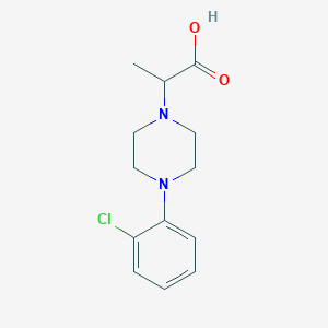 2-[4-(2-Chlorophenyl)piperazin-1-yl]propanoic acid