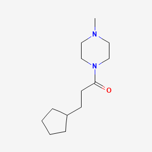 molecular formula C13H24N2O B7485276 3-Cyclopentyl-1-(4-methylpiperazin-1-yl)propan-1-one 