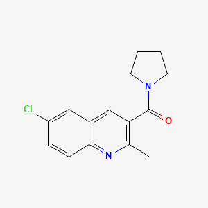 (6-Chloro-2-methylquinolin-3-yl)-pyrrolidin-1-ylmethanone