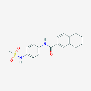 N-[4-(methanesulfonamido)phenyl]-5,6,7,8-tetrahydronaphthalene-2-carboxamide