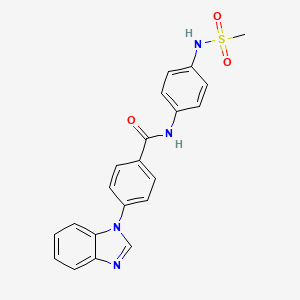 4-(benzimidazol-1-yl)-N-[4-(methanesulfonamido)phenyl]benzamide