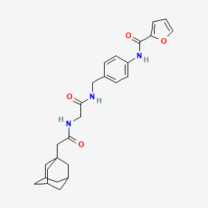 N-[4-[[[2-[[2-(1-adamantyl)acetyl]amino]acetyl]amino]methyl]phenyl]furan-2-carboxamide