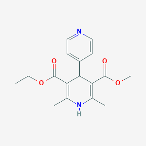 5-O-ethyl 3-O-methyl 2,6-dimethyl-4-pyridin-4-yl-1,4-dihydropyridine-3,5-dicarboxylate