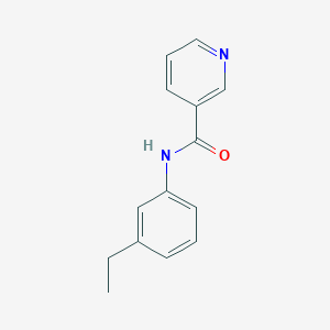 molecular formula C14H14N2O B7485485 N-(3-ethylphenyl)pyridine-3-carboxamide 