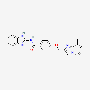 N-(1H-benzimidazol-2-yl)-4-[(8-methylimidazo[1,2-a]pyridin-2-yl)methoxy]benzamide