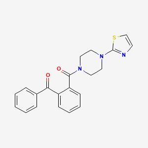 Phenyl-[2-[4-(1,3-thiazol-2-yl)piperazine-1-carbonyl]phenyl]methanone