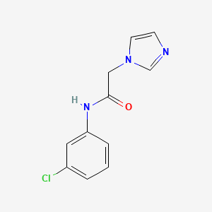 N-(3-chlorophenyl)-2-imidazol-1-ylacetamide