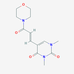 1,3-dimethyl-5-[(E)-3-morpholin-4-yl-3-oxoprop-1-enyl]pyrimidine-2,4-dione