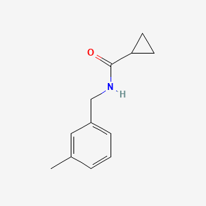 molecular formula C12H15NO B7485690 N-[(3-methylphenyl)methyl]cyclopropanecarboxamide 