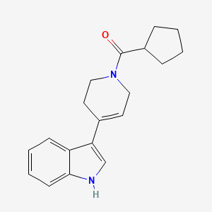 molecular formula C19H22N2O B7485702 cyclopentyl-[4-(1H-indol-3-yl)-3,6-dihydro-2H-pyridin-1-yl]methanone 