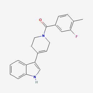 molecular formula C21H19FN2O B7485711 (3-fluoro-4-methylphenyl)-[4-(1H-indol-3-yl)-3,6-dihydro-2H-pyridin-1-yl]methanone 