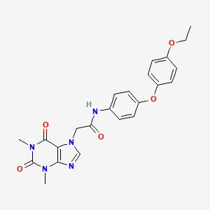 2-(1,3-dimethyl-2,6-dioxopurin-7-yl)-N-[4-(4-ethoxyphenoxy)phenyl]acetamide