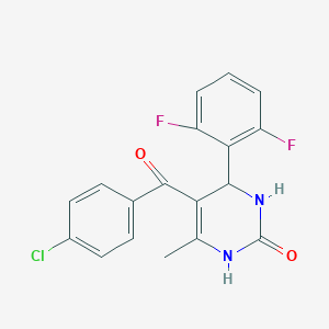 5-(4-chlorobenzoyl)-4-(2,6-difluorophenyl)-6-methyl-3,4-dihydro-1H-pyrimidin-2-one