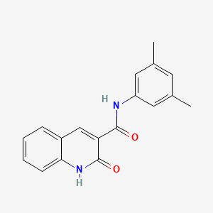 molecular formula C18H16N2O2 B7485755 N-(3,5-dimethylphenyl)-2-oxo-1H-quinoline-3-carboxamide 