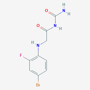 2-(4-bromo-2-fluoroanilino)-N-carbamoylacetamide