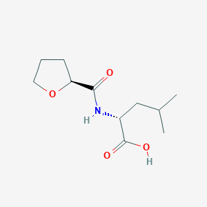 (2R)-4-methyl-2-[[(2S)-oxolane-2-carbonyl]amino]pentanoic acid