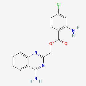 (4-Aminoquinazolin-2-yl)methyl 2-amino-4-chlorobenzoate