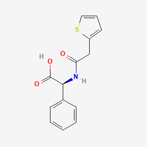 (2S)-2-phenyl-2-[(2-thiophen-2-ylacetyl)amino]acetic acid