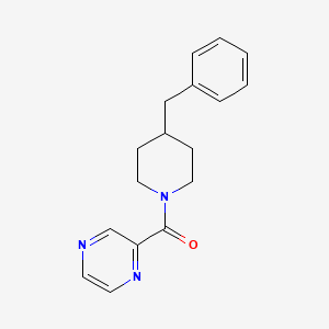 molecular formula C17H19N3O B7485894 (4-Benzylpiperidin-1-yl)-pyrazin-2-ylmethanone 