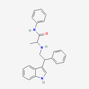 2-[[2-(1H-indol-3-yl)-2-phenylethyl]amino]-N-phenylpropanamide