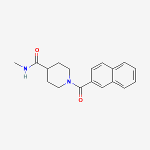 N-methyl-1-(naphthalene-2-carbonyl)piperidine-4-carboxamide