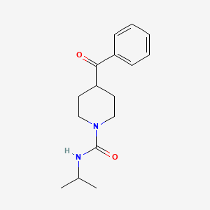 molecular formula C16H22N2O2 B7485964 4-benzoyl-N-propan-2-ylpiperidine-1-carboxamide 