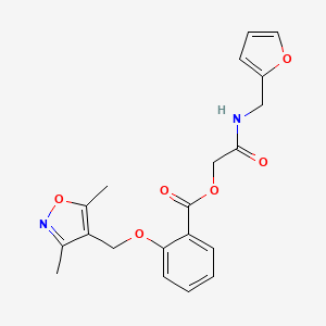 [2-(Furan-2-ylmethylamino)-2-oxoethyl] 2-[(3,5-dimethyl-1,2-oxazol-4-yl)methoxy]benzoate